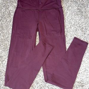 Athleta High Rise Cabernet Full Length Leggings